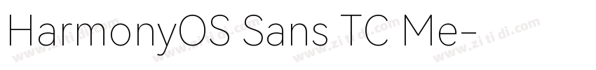 HarmonyOS Sans TC Me字体转换